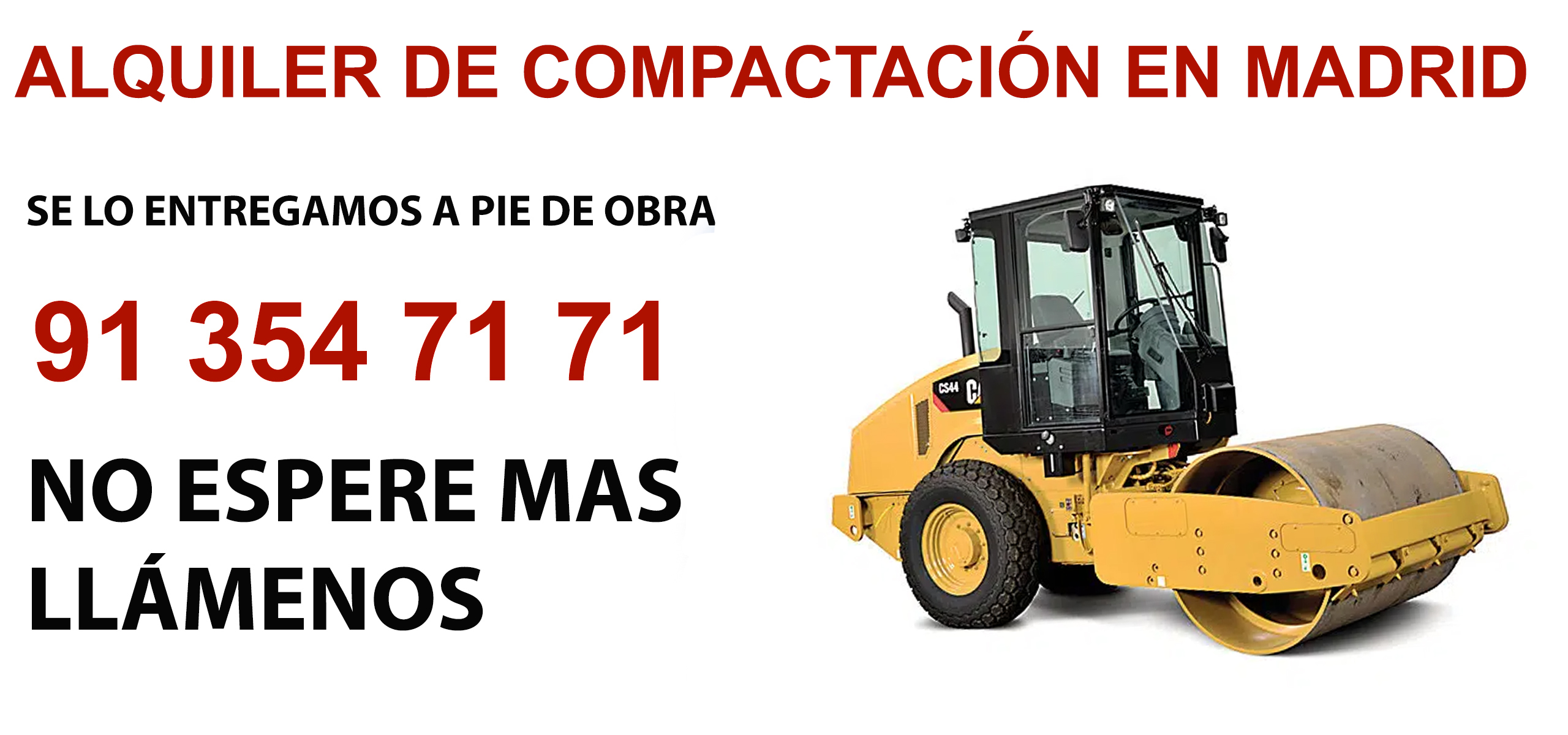 Alquiler Rodillos de Compactación en Torrejón De Velasco
